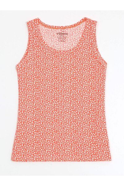 vitmo 3-Piece Cotton Flower Mixed Tank Top Set for Girls