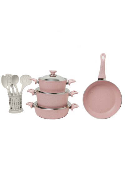 In House | 13 Pieces Turkish Granite Cookware Set With Steel Lid