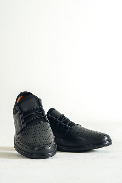 Deripabuc Genuine Leather Men's Black Leather Casual Shoes Mrd7-0707