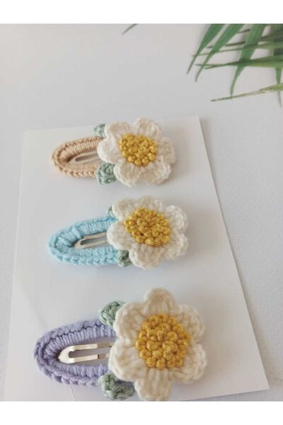 Kadın Girişimciler Atölyesi Set cu catarame din 3 piese cu nișă brodată Daisy