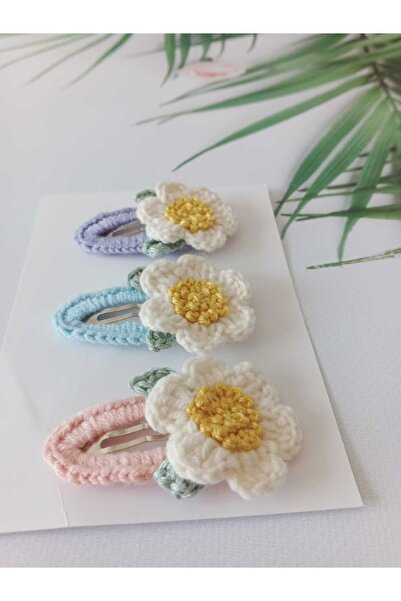 Kadın Girişimciler Atölyesi Set de 3 catarame brodate cu margarete si muguri