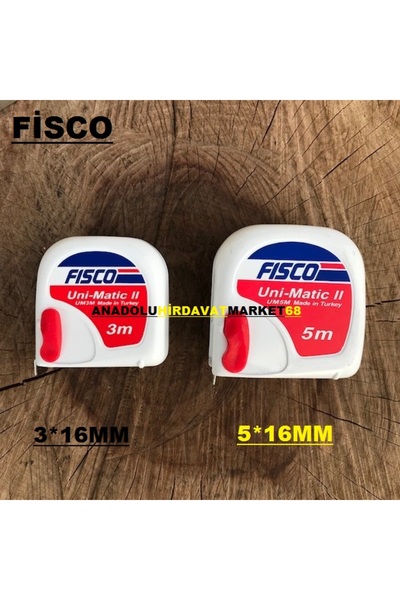 Fisco FİSCO ÇELİK ŞERİT METRE 5 METRE 25MM 3 METRE ÖLÇÜM METRESİ