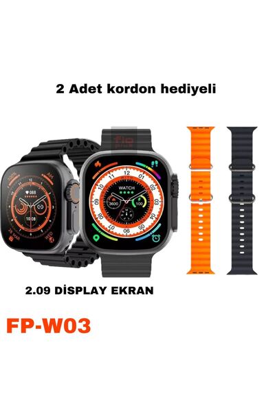 FİOPLUS Watch 10 Akıllı Saat Son Sürüm Kordon Kilitli Iosandroıd Uyumlu Kordo...