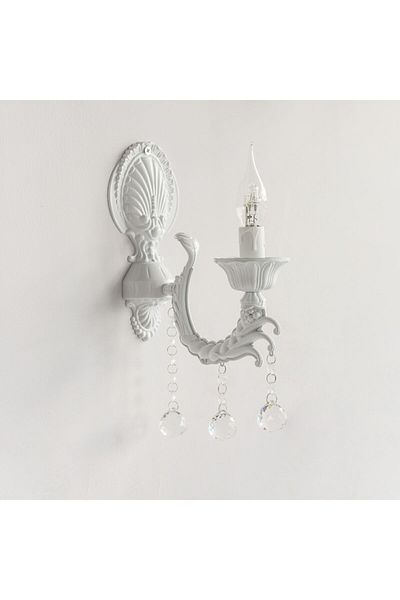 Berk Avize Deren Cast Stone Necklace White Sconce