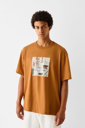 Pull orange bershka shop