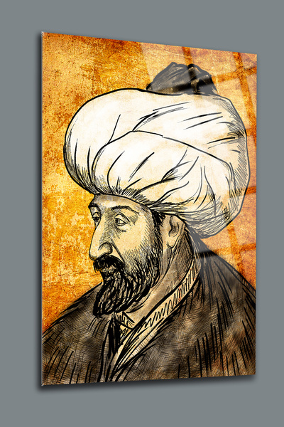 glassartdesign Tabloul de sticlă Fatih Sultan Mehmet 2