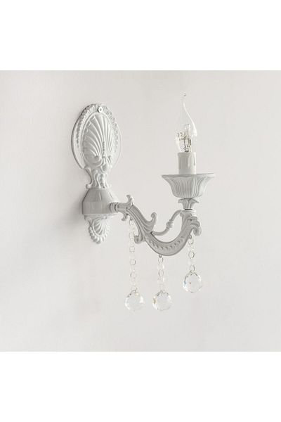 Berk Avize Sare Cast Stone White Applique