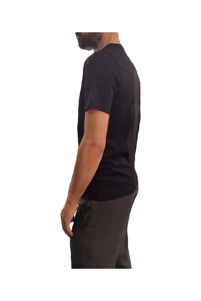 lumberjack Μ-CT106 BSC V NK 4FX T-SHIRT - ΜΑΥΡΟ - XXL - ST07219