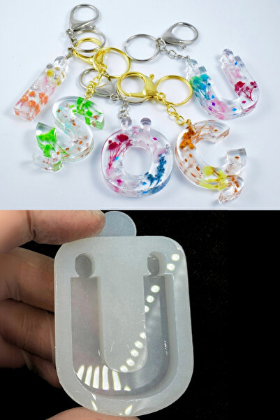 Aj Resincraft Epoksi Silikon Harf Kalıbı, Noktalı Harf, Türkçe Karakter Silik...