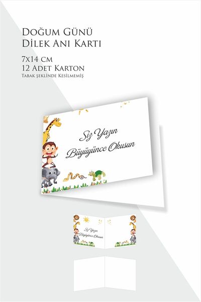 Hsn Card de memorie pentru urări de zi de est - 12 bucăți Citiți și scrieți când creșteți