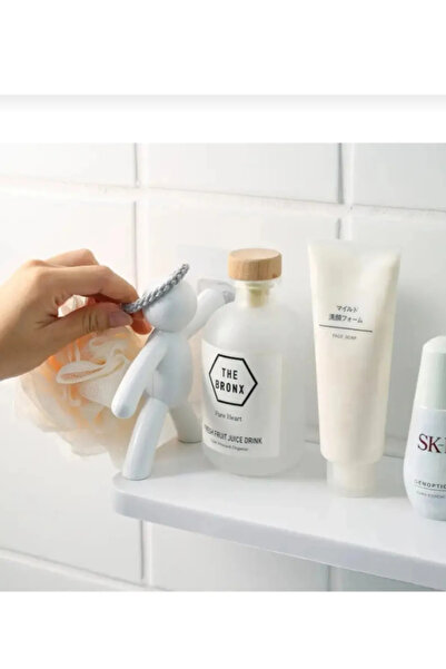 MARATON Raf Yapışkanlı Makyaj Rafı Baharat Rafı Eşya Koymalık Banyo Ev Duvar ...