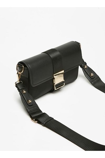 Flora Bella by Shoexpress Solid Crossbody Bag with Detachable Strap