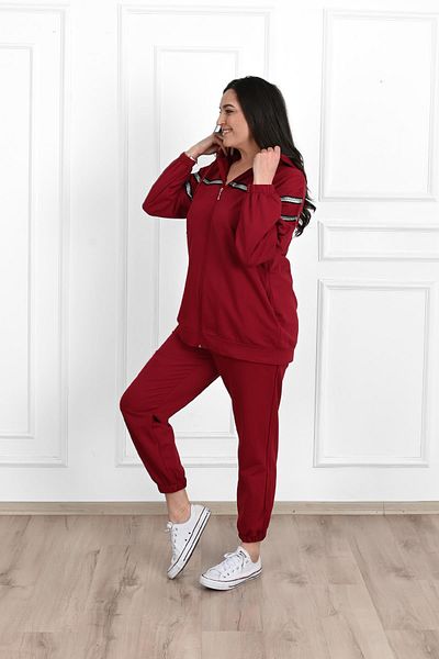 Koza Butik Дамски анцуг с блясък и голям размер 3671-23