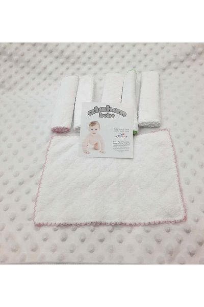 BERKAY Atakan Baby Cotton Towel Mouth Wipes for Babies from Sun Tekstil 6 Pieces 16x23 cm