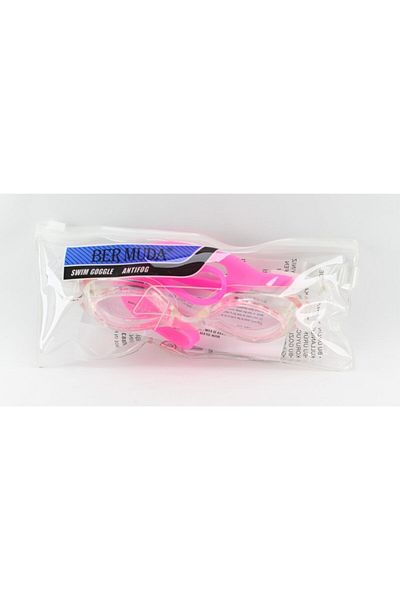 BERMUDA Aydeniz Wholesale - 1840 Children's Silicone Swimming Goggles with Wide Angle Zipper Bag