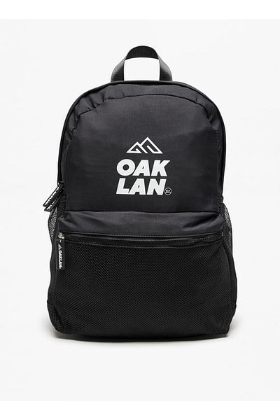 Oaklan by Shoexpress Logo Print Backpack with Adjustable Straps - 40x30x15 cm