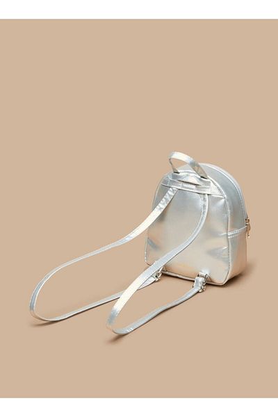 Flora Bella by Shoexpress Glittery Backpack with Adjustable Straps and Zip Closure