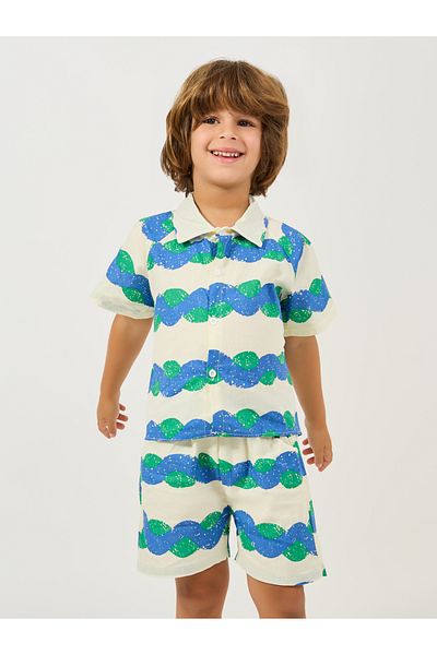 Styli Wave Printed Shirt & Short Set