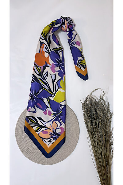 Onur وشاح ناعم بنمط زهور حريرية جديدة - متجر ناجح من القطن الناعم عالي الجودة...