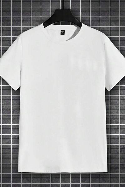 AMMA Λευκό μπλουζάκι Instinct Printed Unisex Trend - 100% βαμβάκι, κοντομάνικο