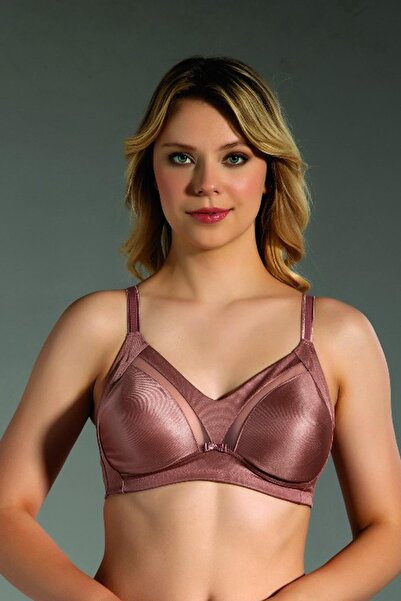 Genel Markalar Kadın Vizon C Cup Toparlayıcı Minimizer Balensiz Desteksiz Dolgusuz Sırt Destekli Sütyen