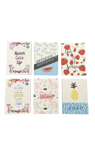 Liz A6 Cardboard Lined Notepad - 2 Pieces Are Sent