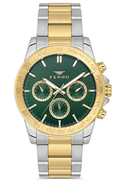 FERRO Men's Premium Steel Case Sports Watch - Waterproof, Inner Functions Act...