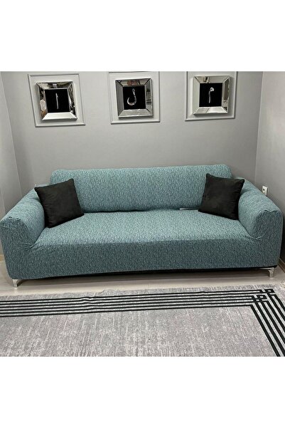 BTF HOME jakarlı 3 Kişilik Lastikli Koltuk Kılıfı Çekyat Koltuk Örtüsü Streç ...