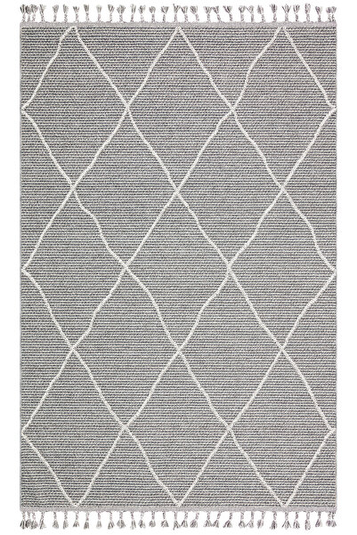 Eko Halı Soho 02 Gri Bukle Yumuşak Dokulu Salon Mutfak Oturma Odası Halısı Ko...