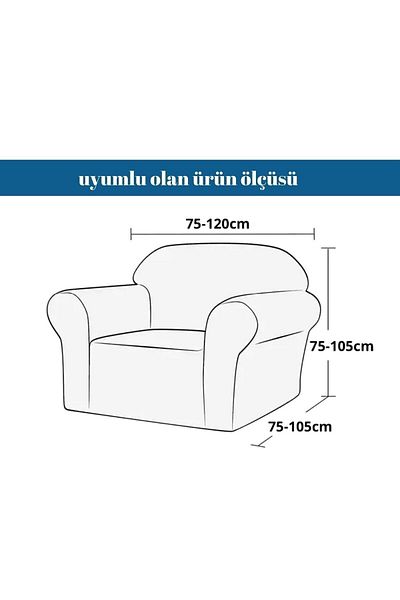 BTF HOME Canapea de o persoană din Lycra - Fotoliu elastic elastic și husă pentru canapea extensibilă