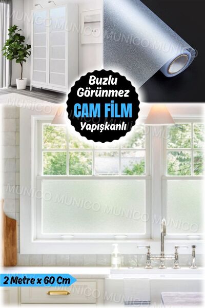 Munico 2 Metre x 60 Cm Munico Mat Beyaz Cam Filmi: Gizlilik, Estetik ve Kolay Temizlik Evcil Hayvanlar İçin
