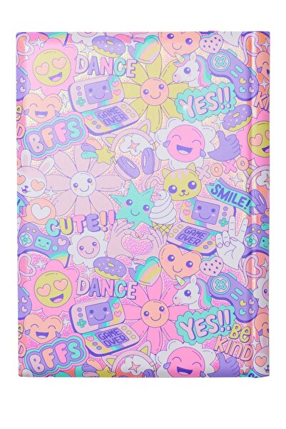 SMIGGLE Flower Patterned Embossed Notebook