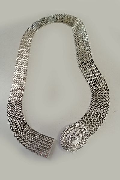 Kaftan Collection حزام معدني فضي