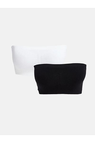 LC Waikiki LCW DREAM - No Underwire and No Padding Plain Strapless Bra 2 Pack