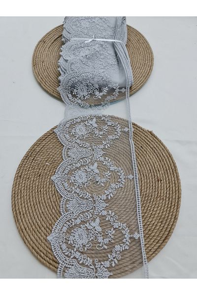 Esteks Dantel ve Tekstil Aksesuarları 9 μέτρα Guipure Lace Matte Polyester