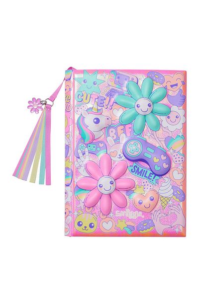 SMIGGLE Flower Patterned Embossed Notebook