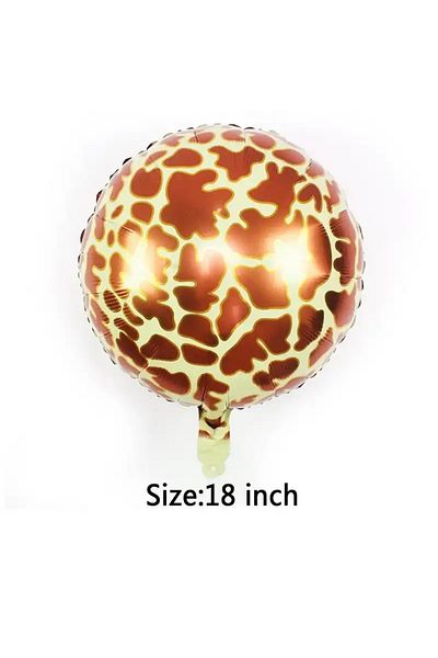 Deniz Party Store 18 Inch (45 cm) Giraffe Patterned Foil Balloon