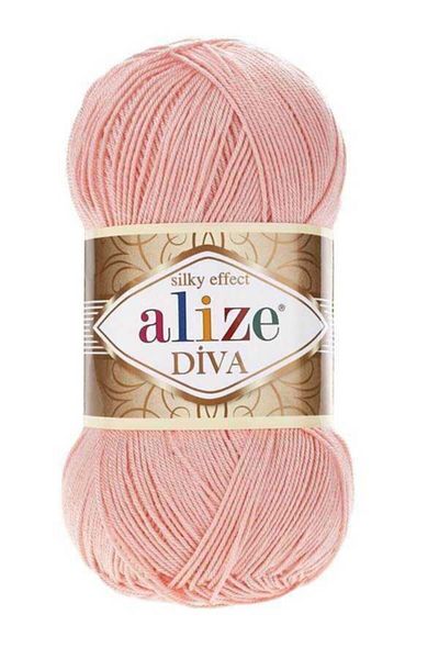 Alize 5 τεμάχια Diva Mercerized String Summer Bikini Bustier Μπλούζα Πλεκτό Σχοινί Πούδρα 145