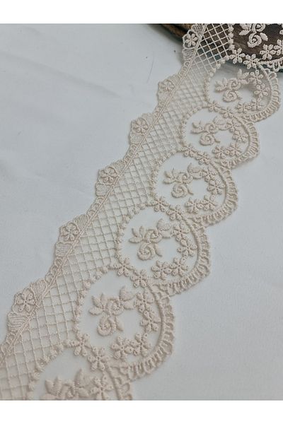 Esteks Dantel ve Tekstil Aksesuarları 9 μέτρα Guipure Lace Matte Polyester
