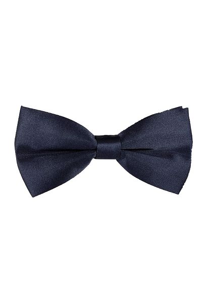 BLC Basic Line Co. Navy Blue Color Plain Bow Tie