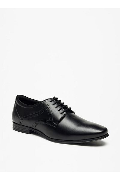 LBL by Shoexpress Solid Lace-Up Derby Shoes