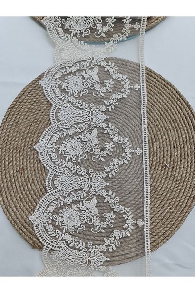 Esteks Dantel ve Tekstil Aksesuarları 9 μέτρα Guipure Lace Matte Polyester