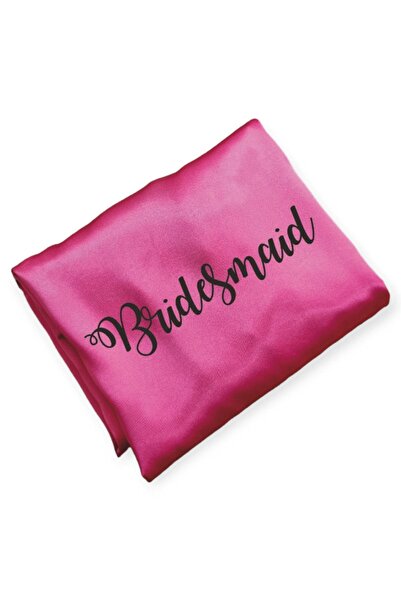 Lasilla Rochie de domnișoară de onoare cu imprimeu 1 bucată fucsia