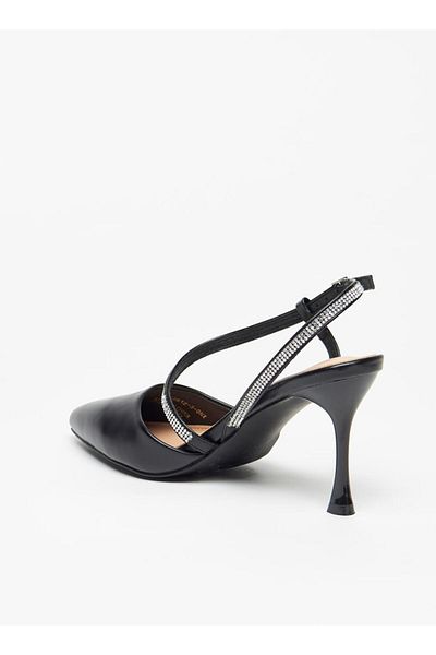 Flora Bella by Shoexpress Embellished Pumps with Buckle Closure and Stiletto Heels