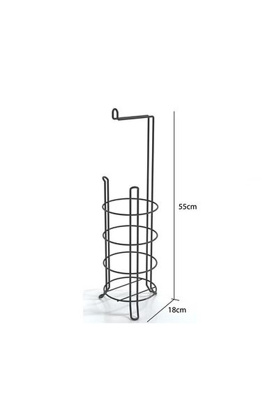 EYM Suntel Mg-093 Footed Redundant Wc Paper Holder Black