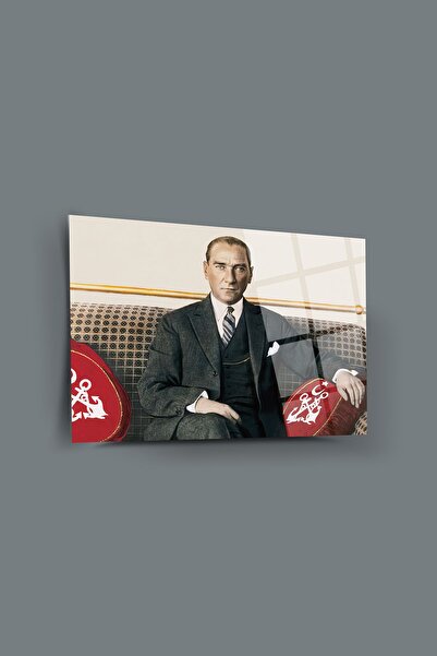 glassartdesign Atatürk Sticlă Tablo 92