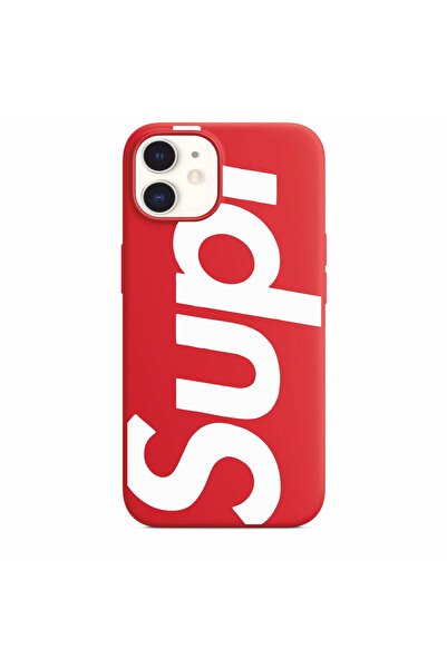 Butik iPhone 11 Compatible Supreme Patterned Embossed Protective Phone Case