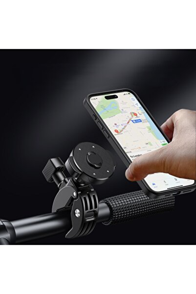 Protonust Darbeye Dayanıklı Şok Emici Gidon Motosiklet Telefon Tutucu Bisikle...