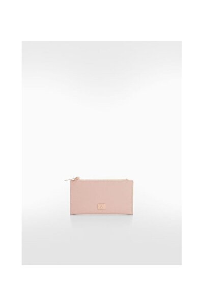 MANGO Portofel roz deschis cu două compartimente