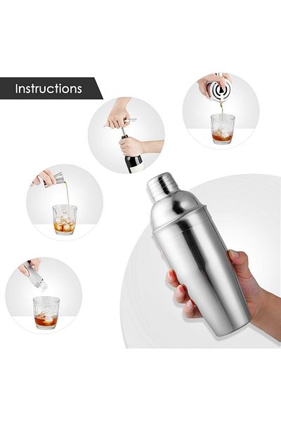 Bar Boss 10 Piece Multi-Advantageous Cocktail Set 750 ml Shaker